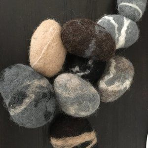 Felted River Stones
